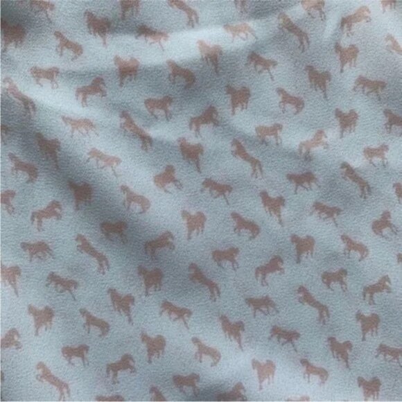 Free People Horse Blouse Novelty Womens White Pink - Picture 10 of 11